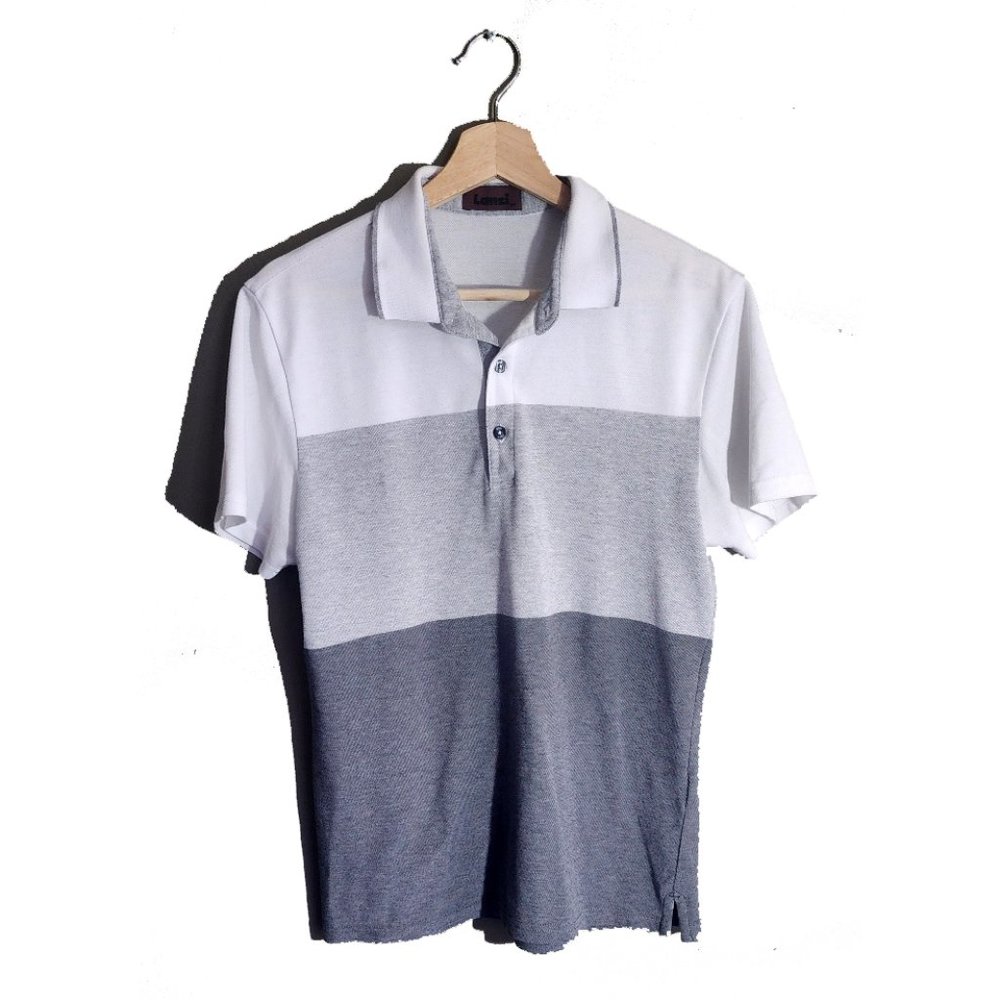 White Grey Polo Shirt for Men